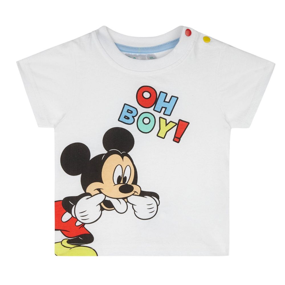 Disney Mickey Tshirt, weiß, Gr. 62-92